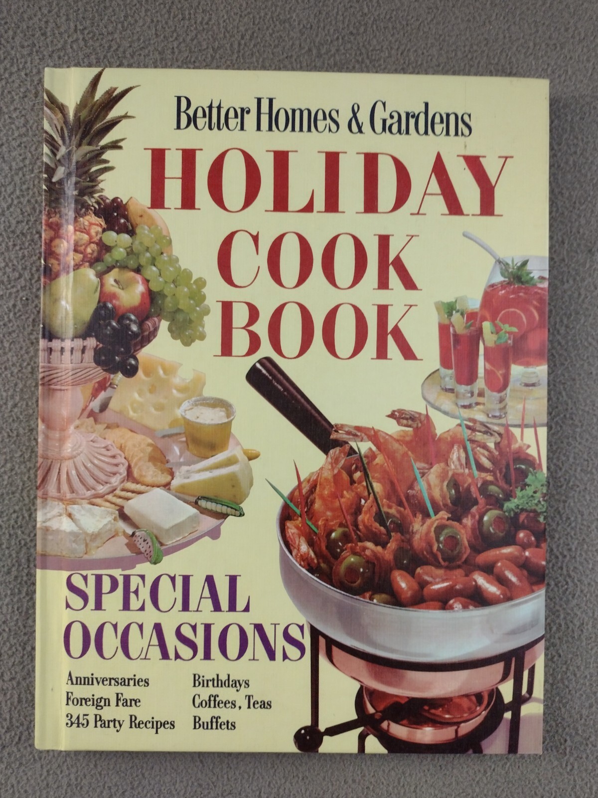 Vintage 1967 Better Homes & Gardens Holiday Occasions Recipes Cookbook Cook Book