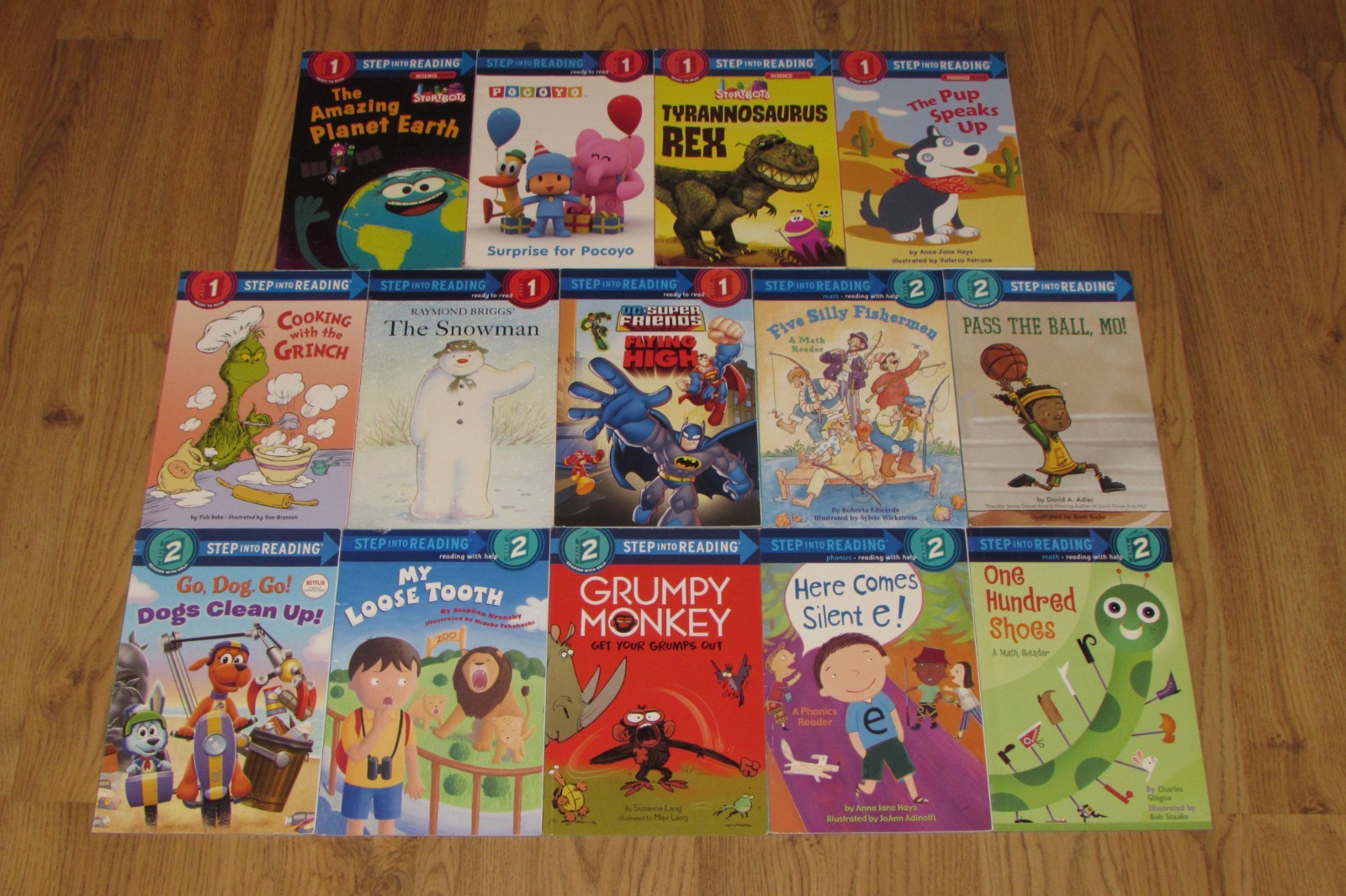 14 Step Into Reading LEVEL 1 & 2 Preschool-Grade 1 Early Reader Book Lot