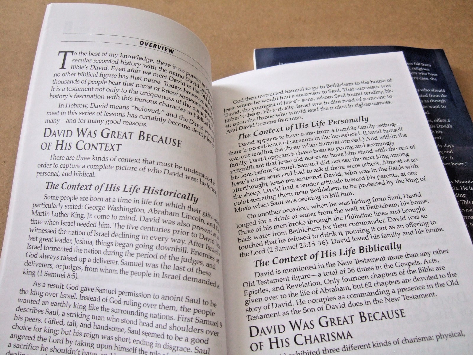 DR. DAVID JEREMIAH STUDY GUIDES THE TENDER WARRIOR THE LIFE OF DAVID VOL 1-2