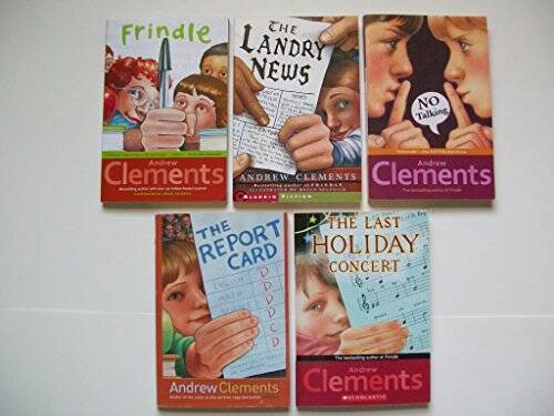 Andrew Clements (Set of 5) Frindle Landry News No Talking Report Car – GOOD