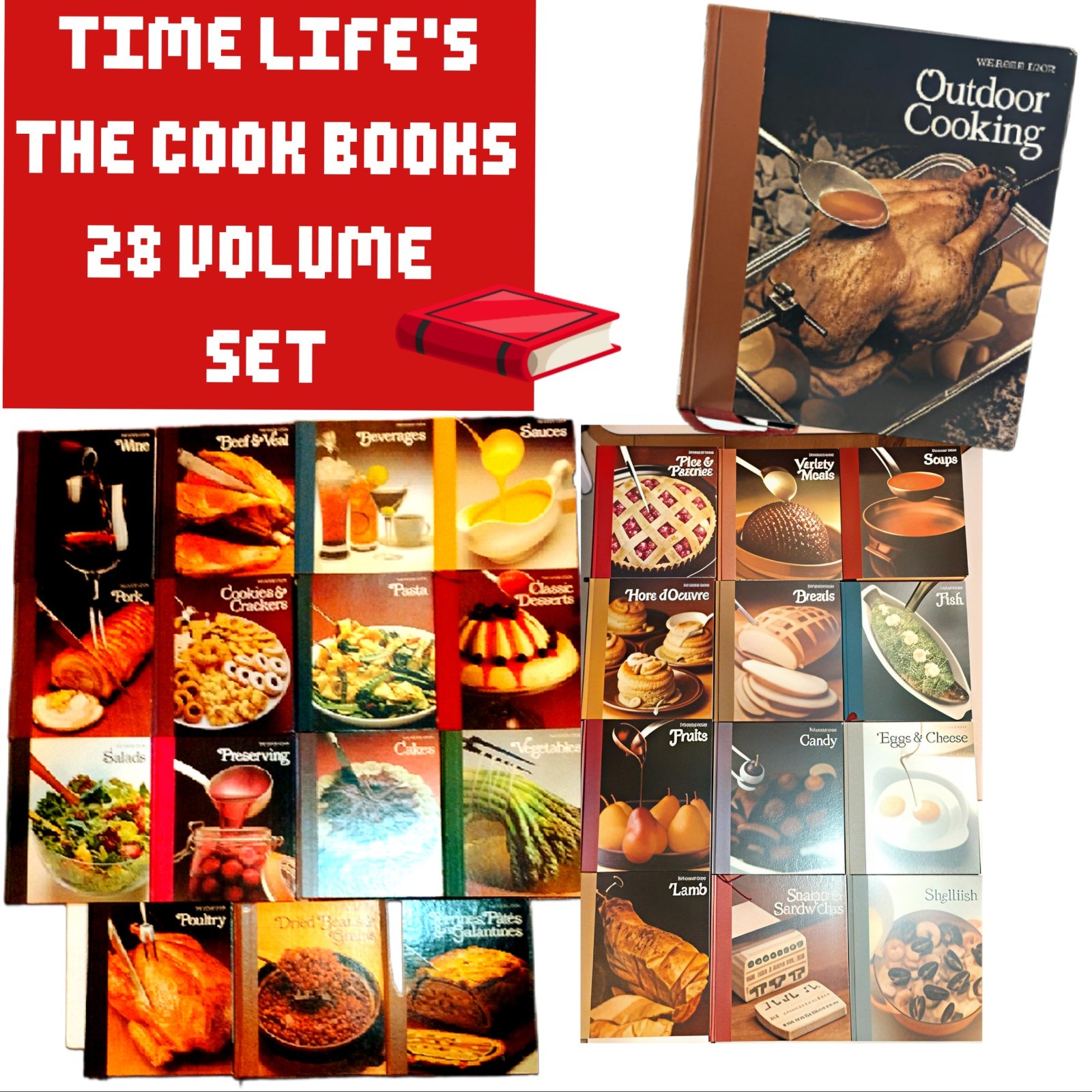TIME LIFE The Good Cook Complete 28 Volume Hardcover Set – EXCELLENT