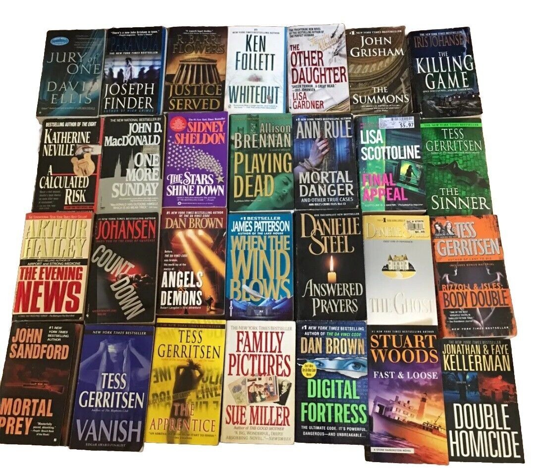 Lot of 18 Thriller Paperbacks – Reader Favorites