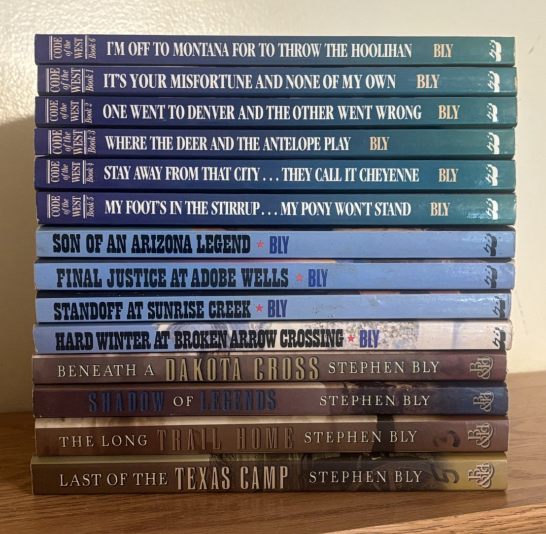 Stephen Bly Lot of 14 Christian Western Paperback Books