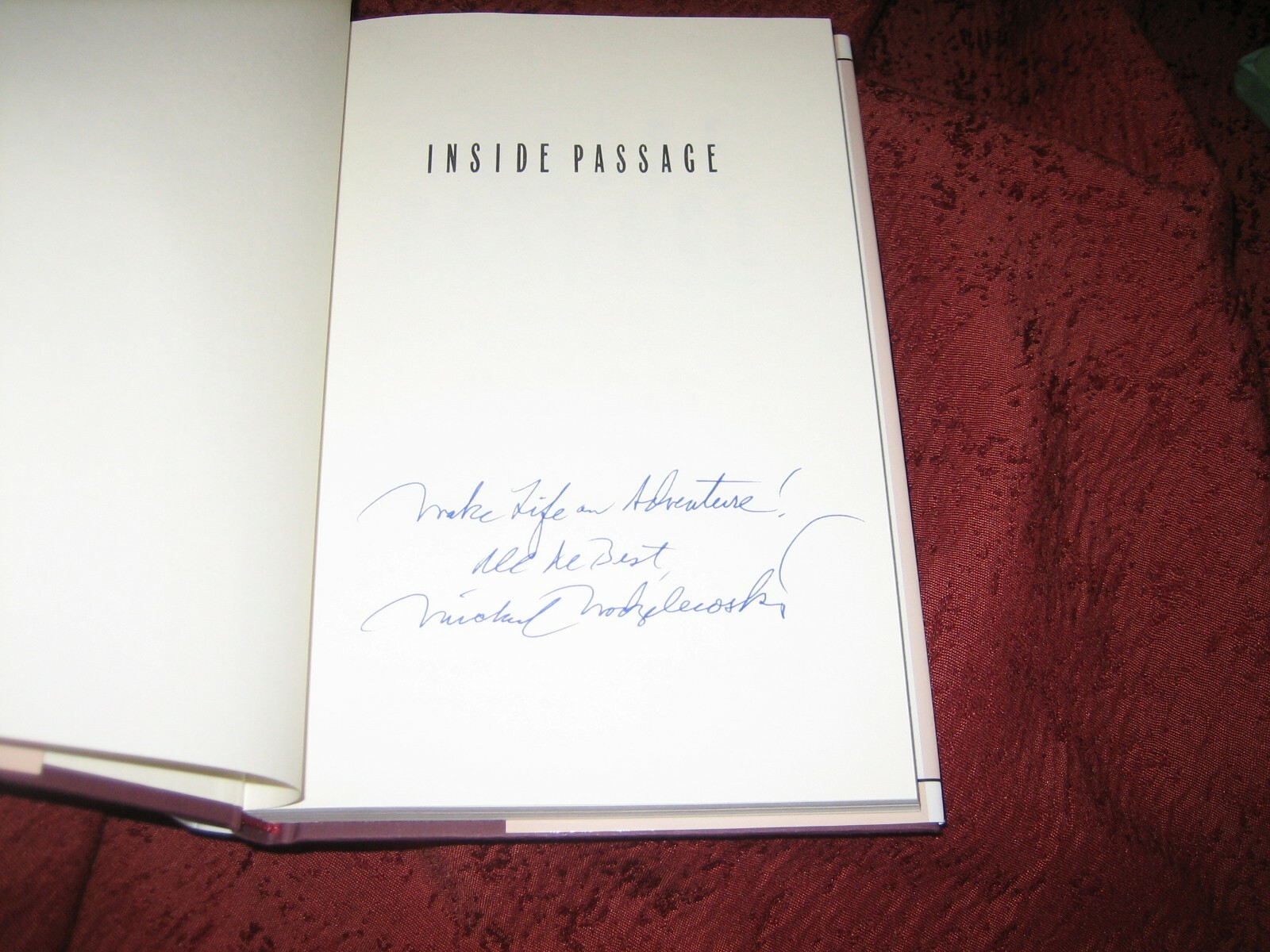 INSIDE PASSAGE MICHAEL MODZELEWSKI HD SIGNED