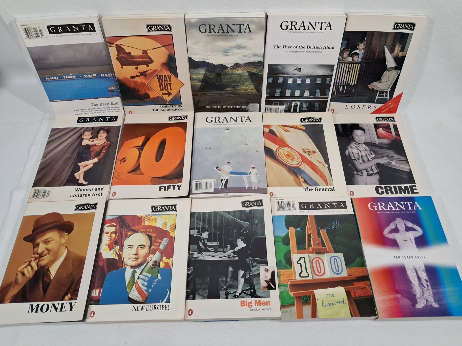granta magazine the magazine of new writing lot of 15 books