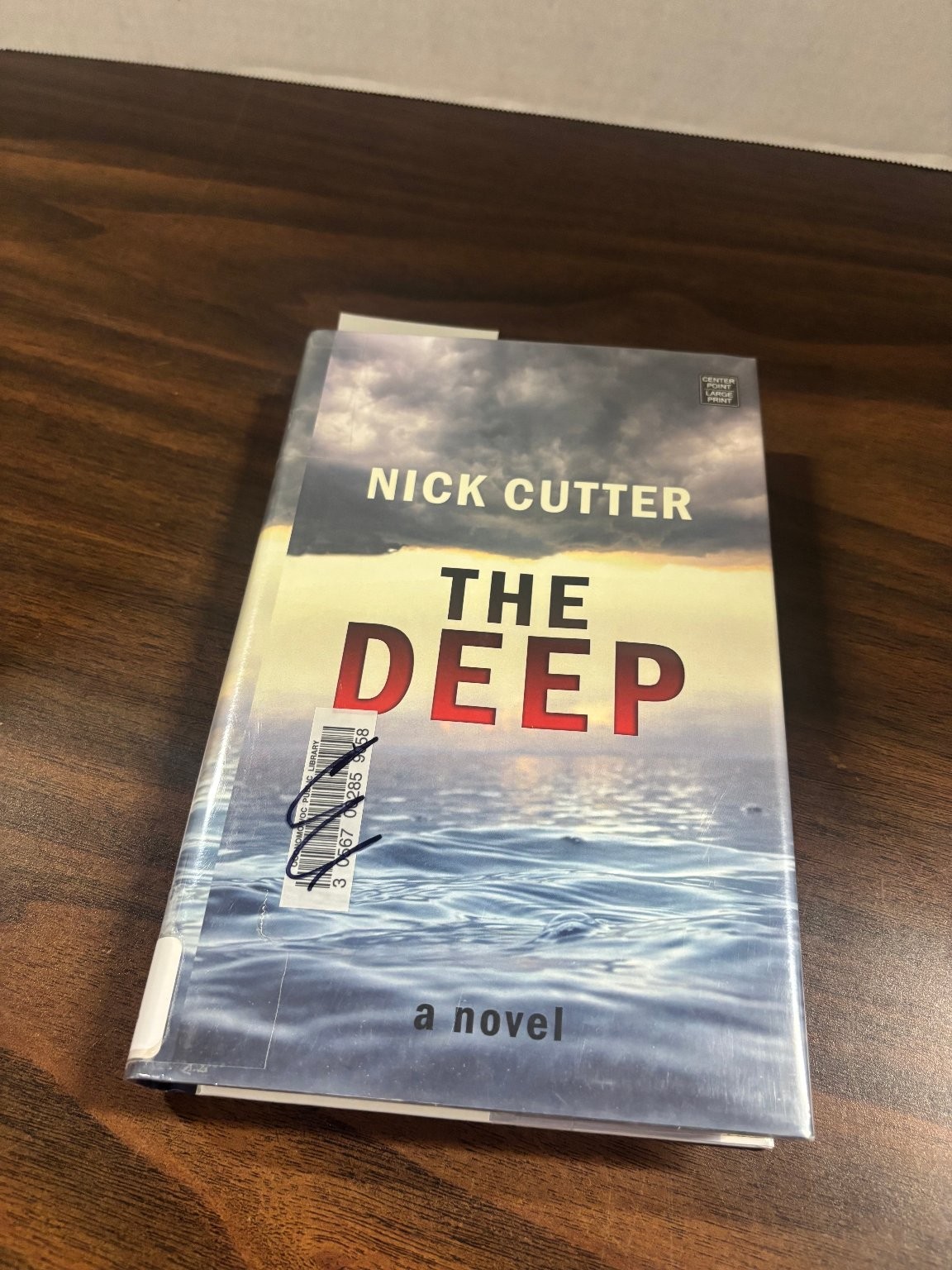 The Deep Nick Cutter 2015 Large Print Edition Horror Thriller Center Point