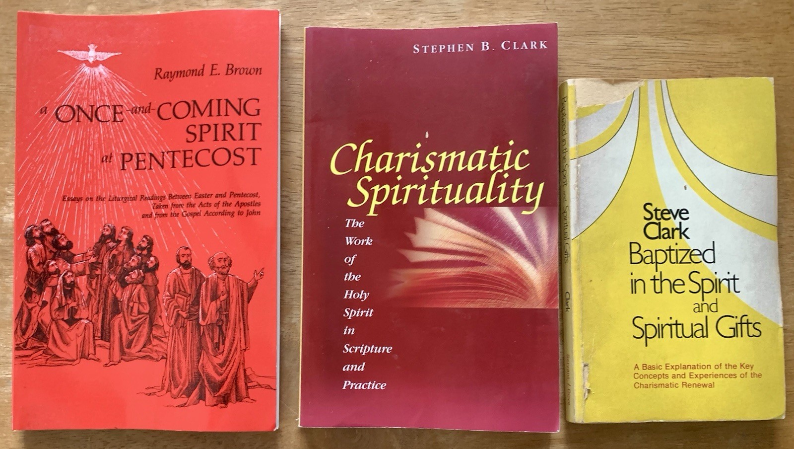 Lot of 3 Catholic Charismatic books by Stephen Clark and Raymond Brown