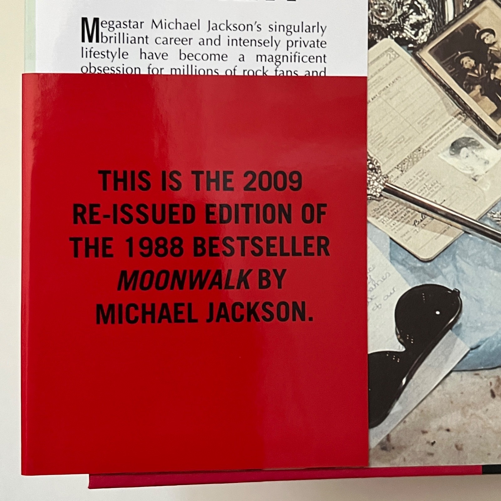 Michael Jackson Moonwalk First Revised Edition Book HIs Life – Hardcover 2009
