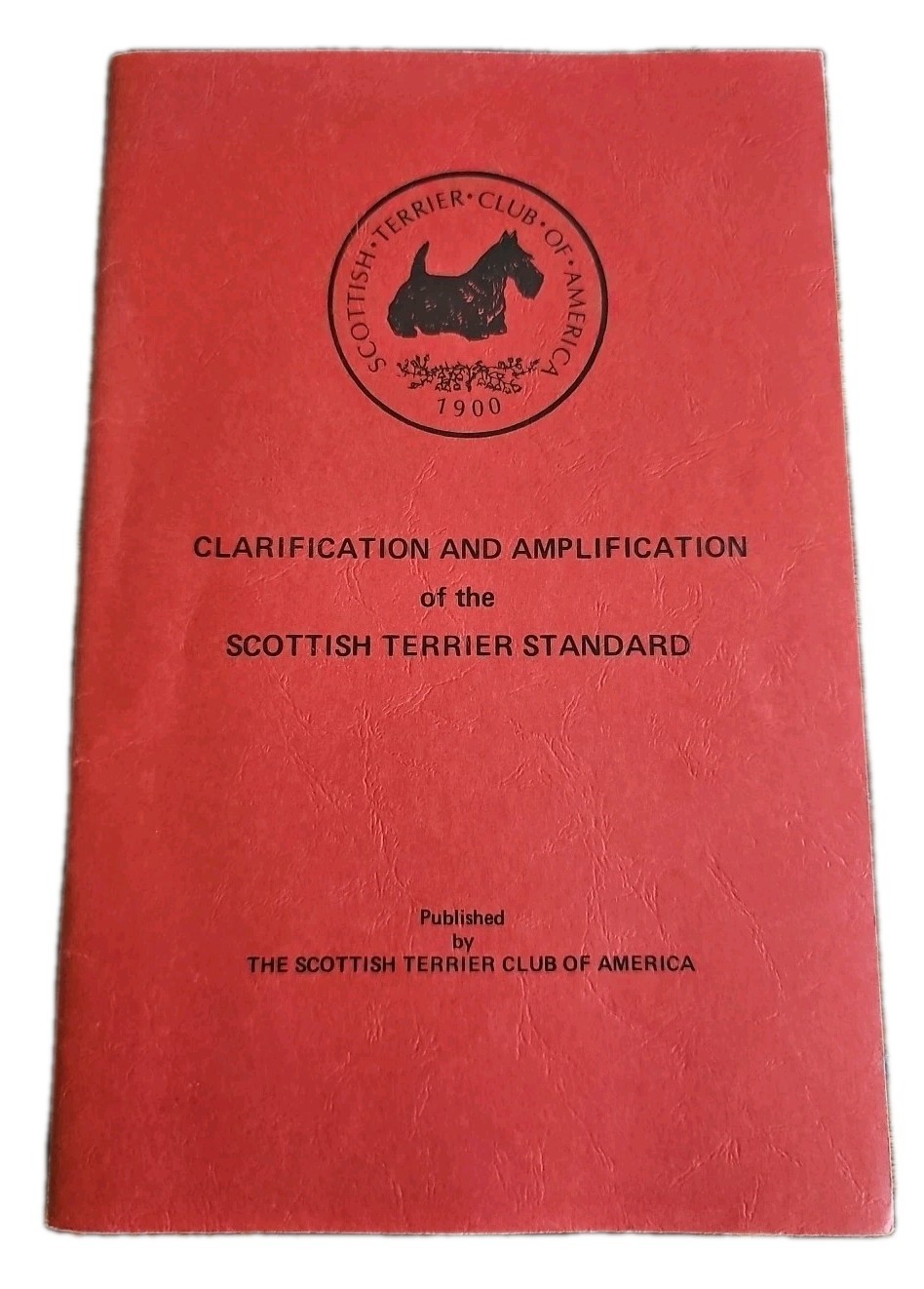 1985 STCA Scottish Terrier Standard Illustrated Lori Bush Judge Packet