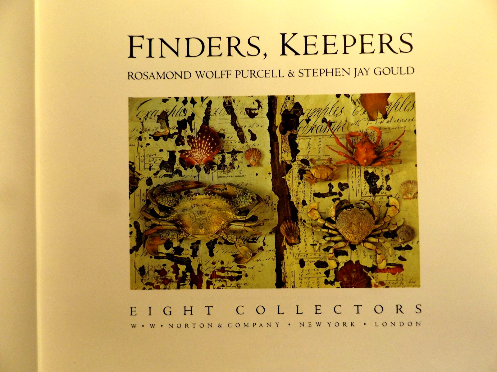Finders Keepers – Rosamond Wolff Purcell & Stephen Jay Gould, Norton – Hardcover