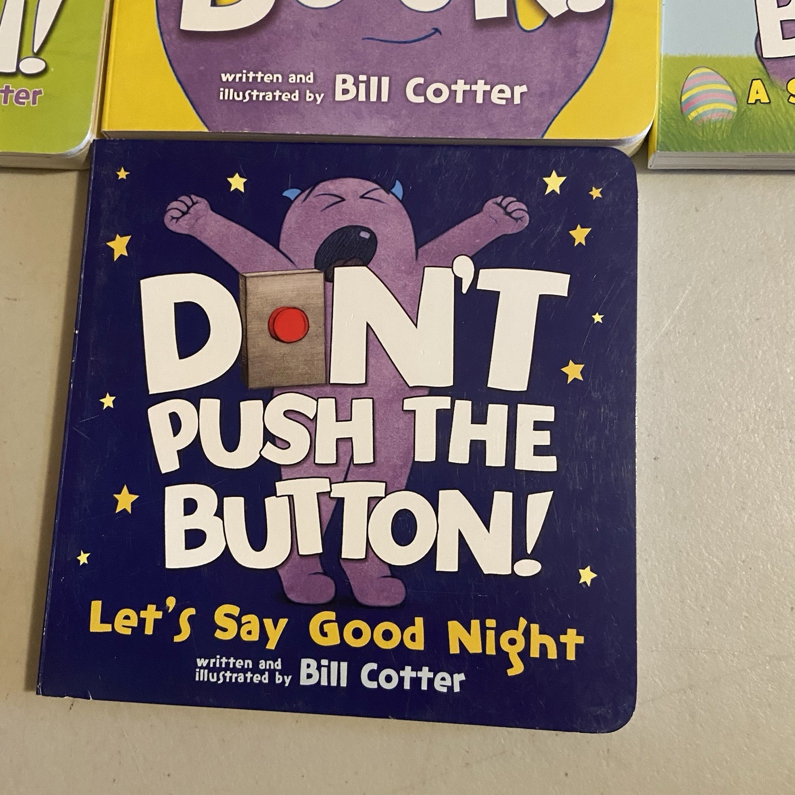 Don’t Push the Button Board Books by Bill Cotter Lot Of 7
