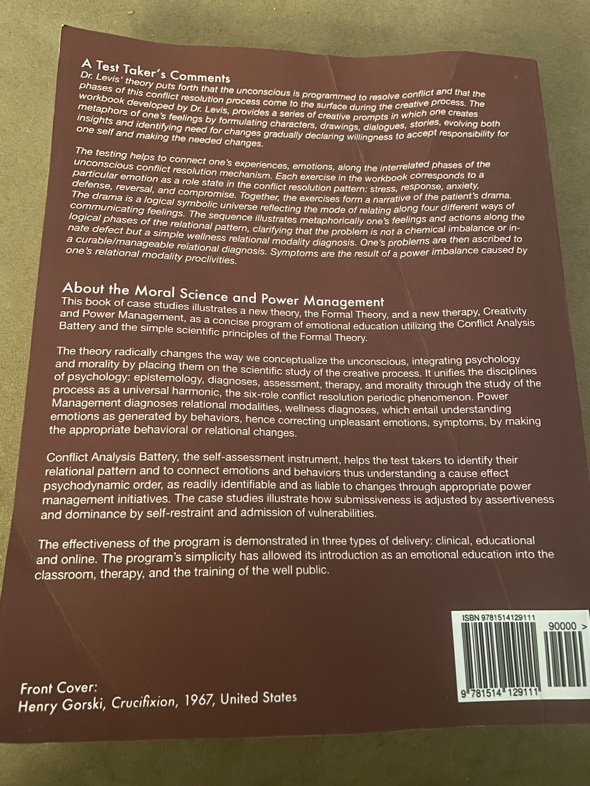 Creativity & Power Management: A Concise Program of Emotional Education by Maxwe