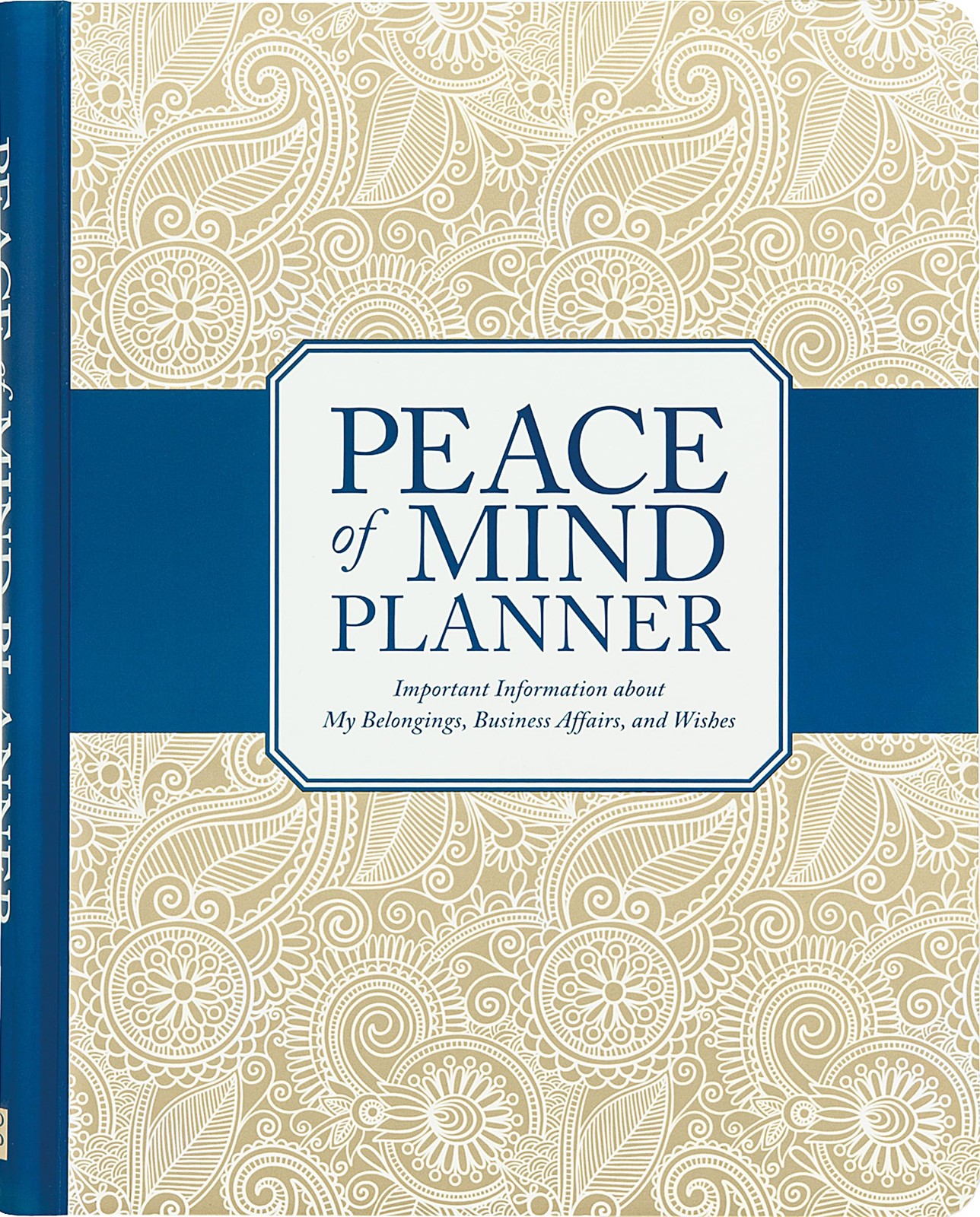 Peace of Mind Planner: Important Information about My 21.6 x 27.9 cm, Blue