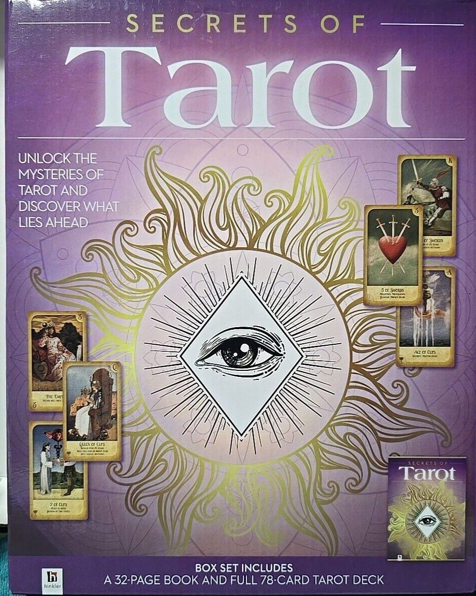 New Secrets of the Tarot Cards Box Set 32 Pages Book With Full 78 Tarot Deck