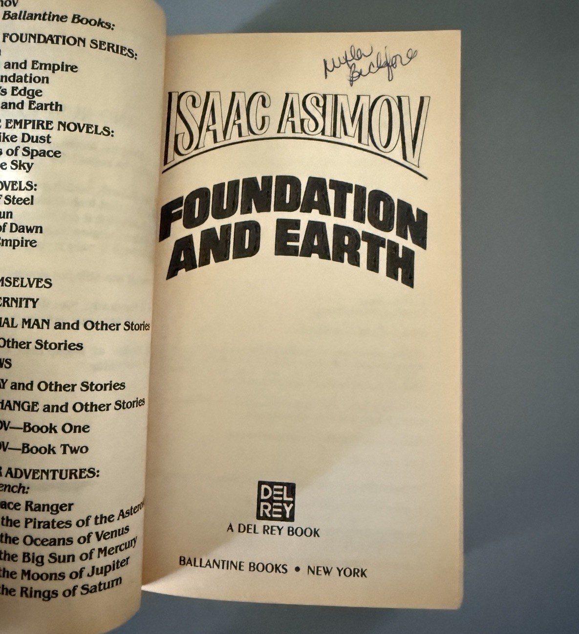 Isaac Asimov Foundation Complete Series Vtg Paperback Books Del Rey Avon Bantam