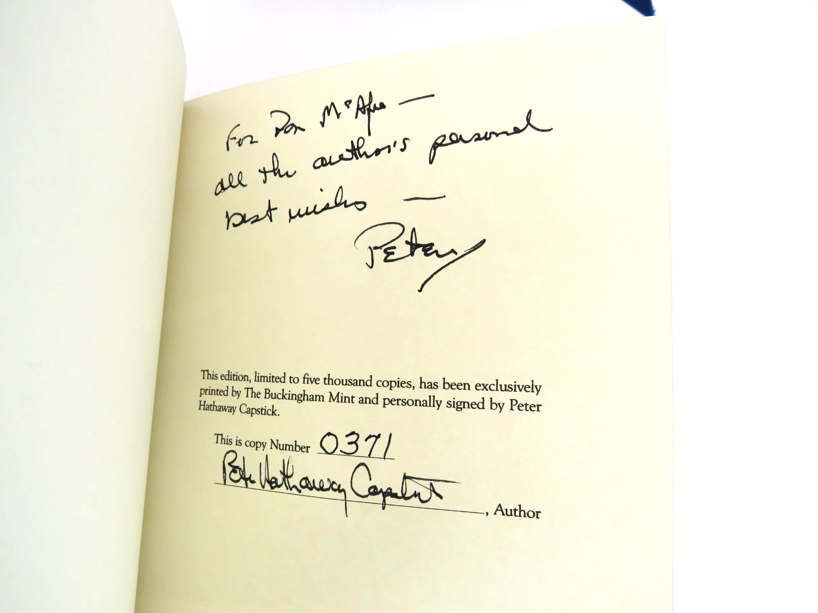 Peter Hathaway Capstick Signed & Numbered Limited Edition Collection (9 Volumes)