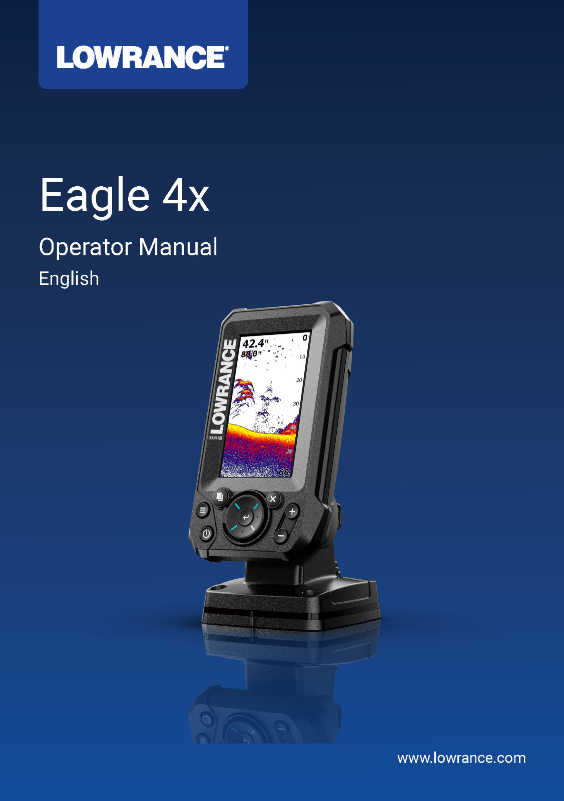 Lowrance Eagle 4x Operator Manual: 12 Pages, Color, Coil Bound,