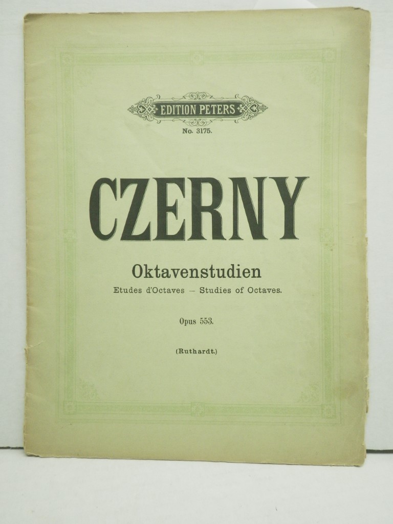 Vintage Czerny Schule der Gelaufigkeit Opus 553 Edition Peters 3175