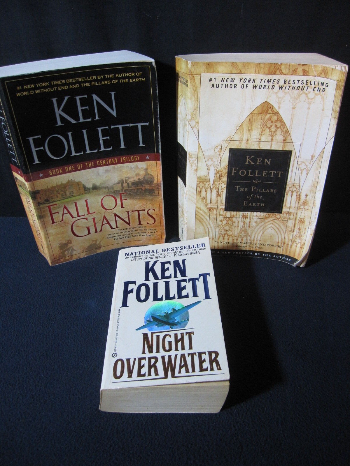 Ken Follet – Fall of Giants, Pillars of Earth, Night over Water – Incl. Shipping