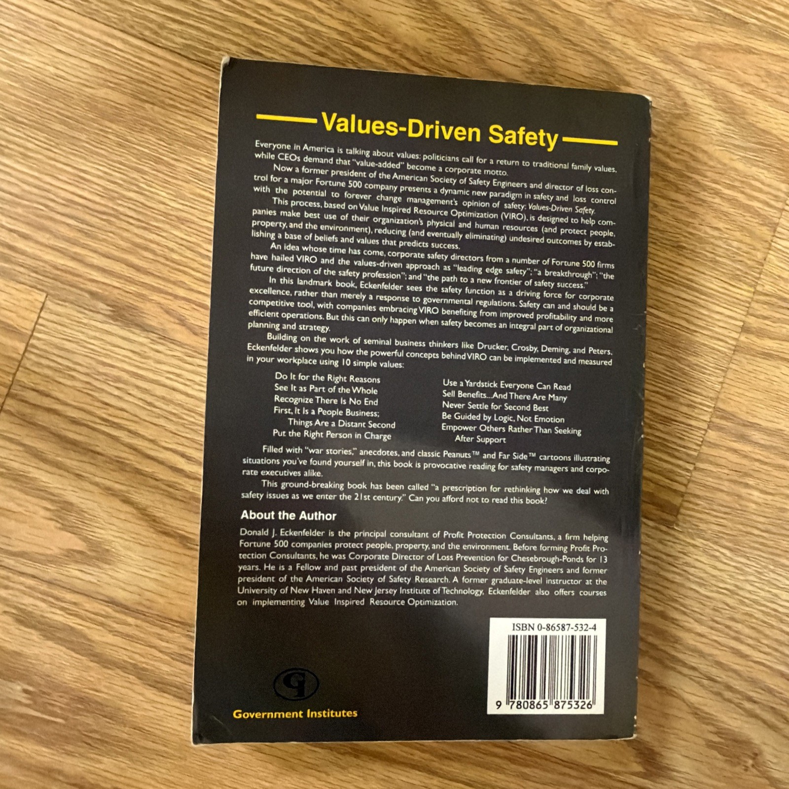 Values-Driven Safety : Reengineering Loss Prevention Using Value Inspired…