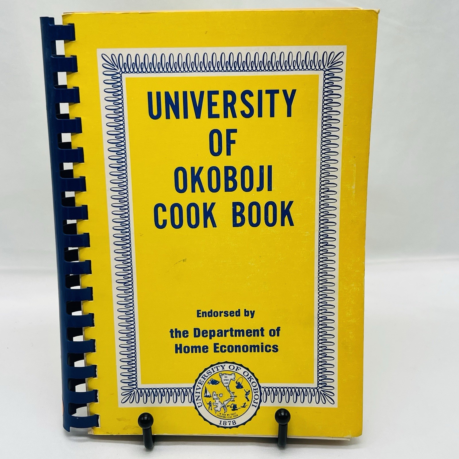 University of Okoboji Cookbook 1980 Okoboji Iowa Spiral Bound 271 Pages