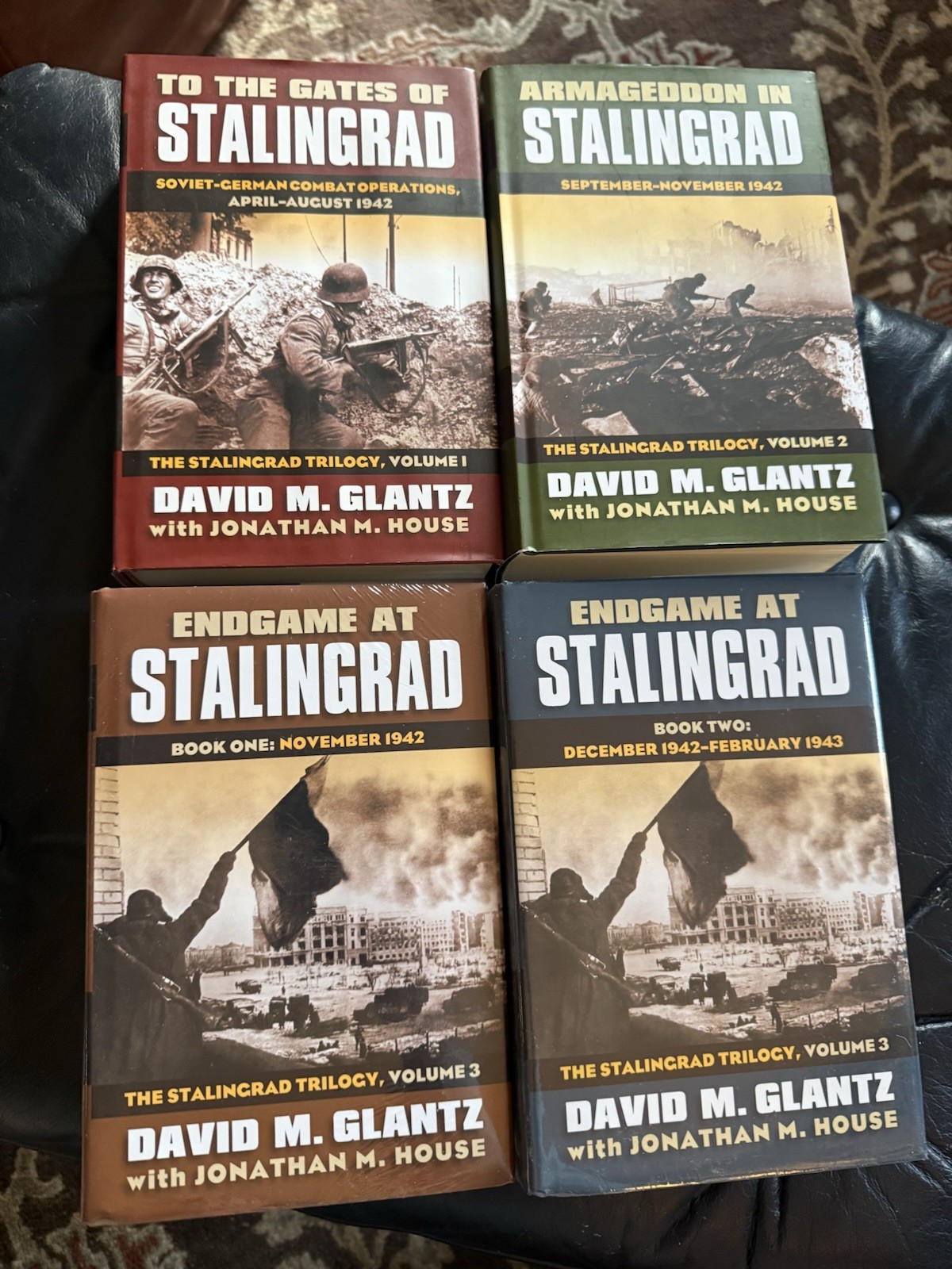 David Glantz The Stalingrad Trilogy 4 Volume Book Set Vol. 1-2 Used Vol. 3 NEW