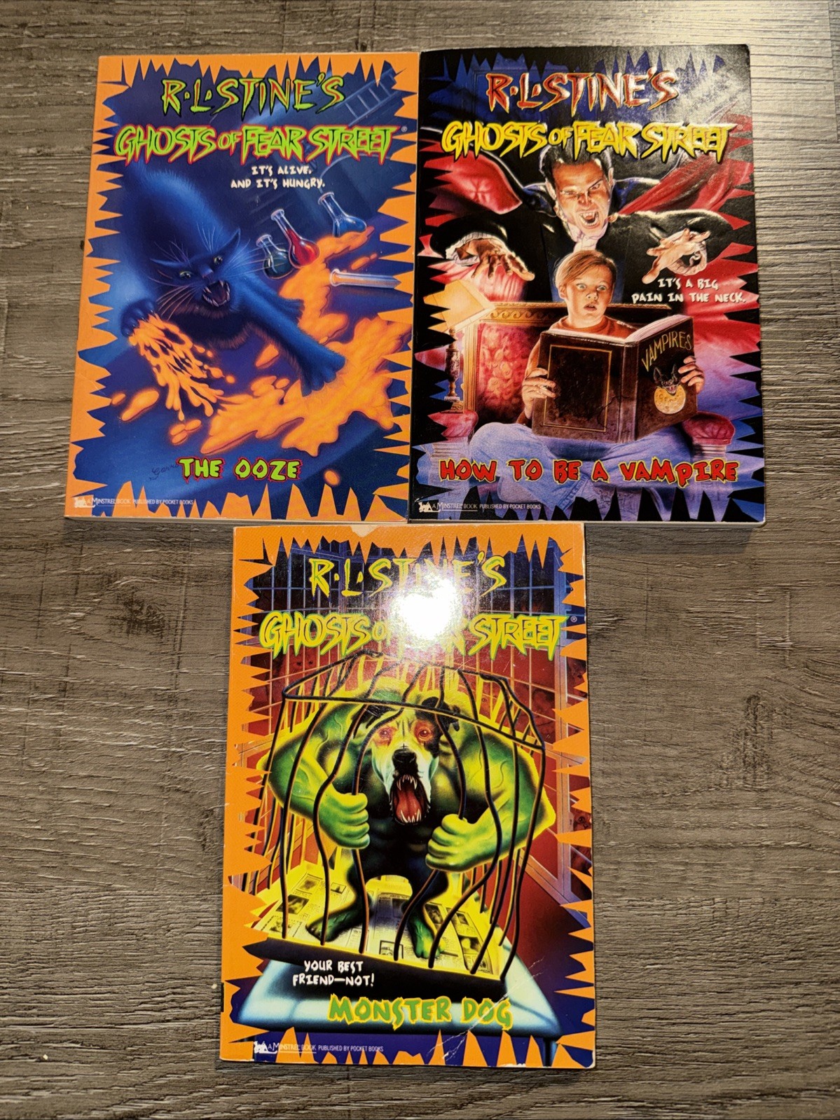 Lot 3 R. L. Stine Fear Street Pb 1st Printings 8, 13, 24 Unread Vintage 1990s
