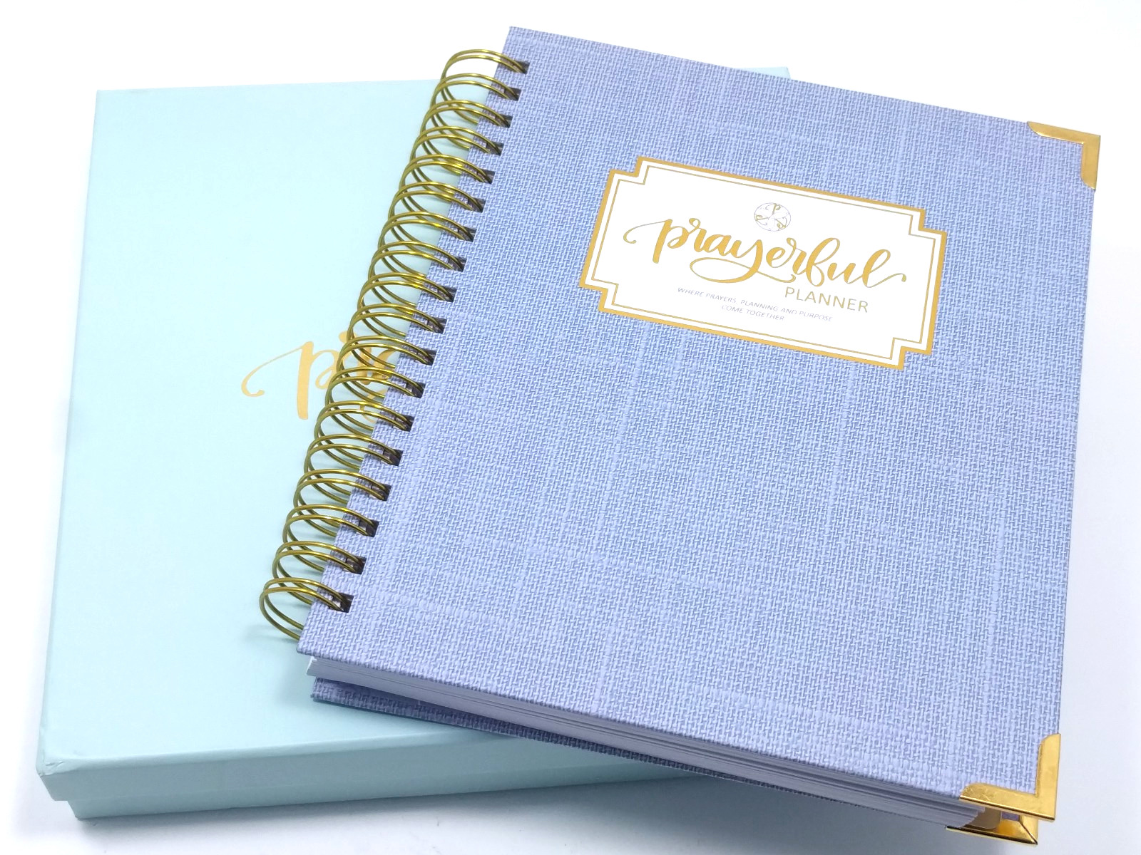 Prayerful Weekly Planner Sky Linen (UNDATED) with box & 1 sticker