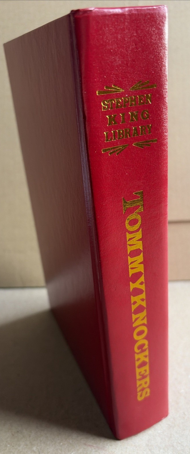 Stephen King Library Collection Tommyknockers Red Leather Book 1987 Putnam