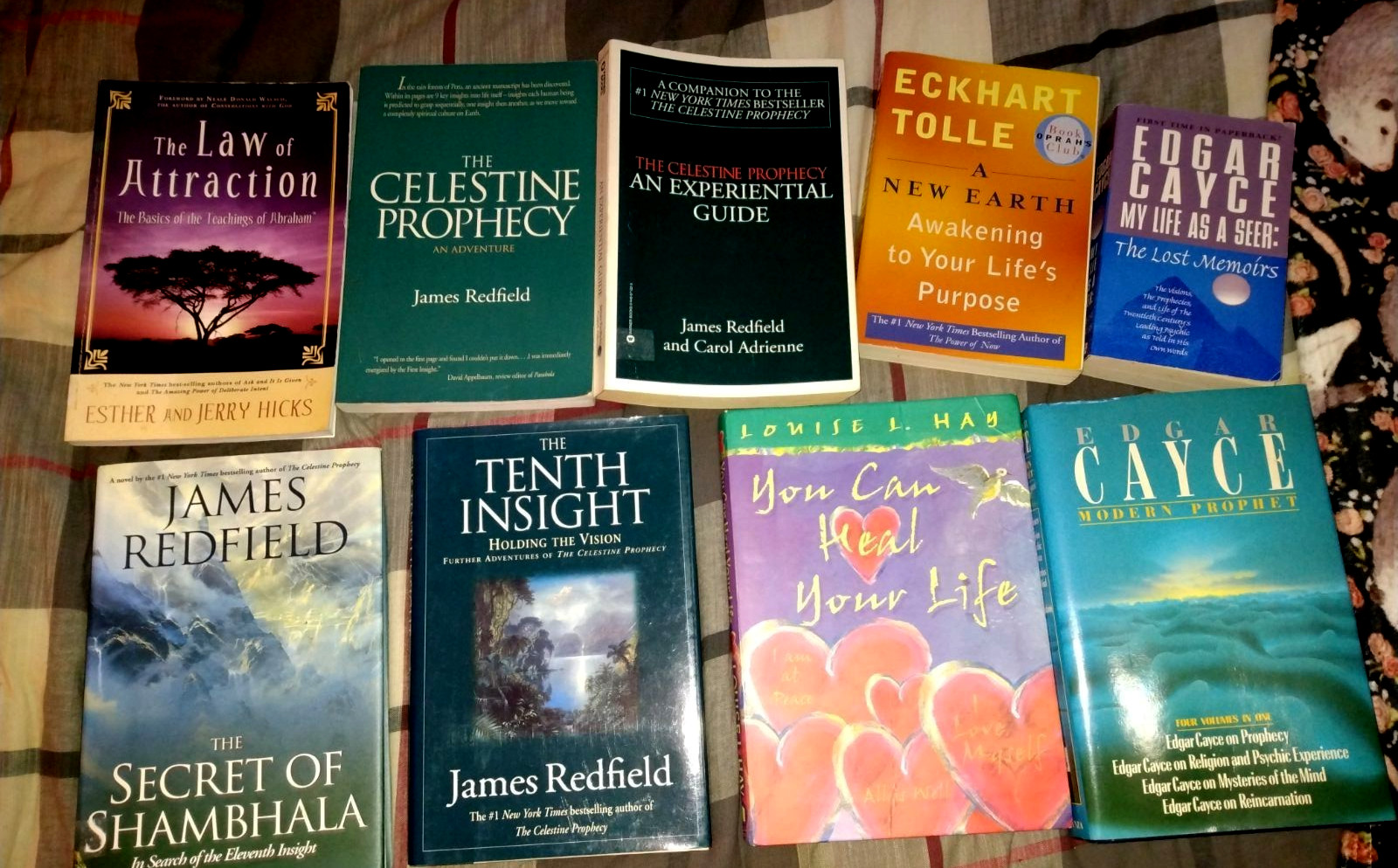 📚 Redfield Celestine Prophecy, Tolle, Louise Hay, Edgar Cayce – FREE Shipping