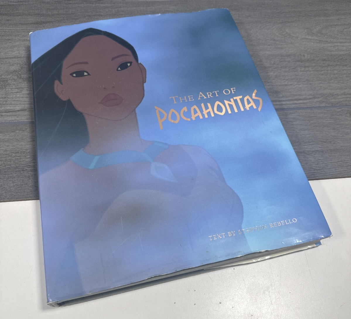 Vintage 1995 The Art Of Pocahontas Disney Stephen Rebello Hyperion Blue HC DJ