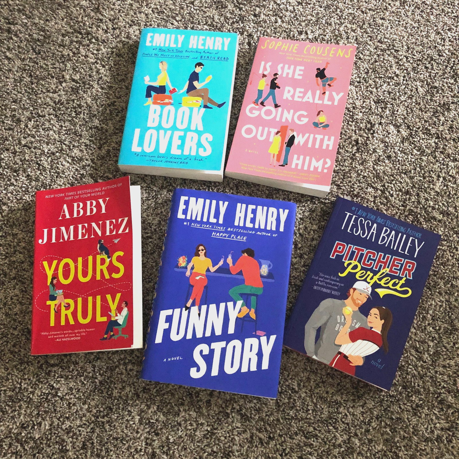 Lot 5 Modern Romance Novels Abby Jimenez Emily Henry Sophie Cousens Tessa Bailey
