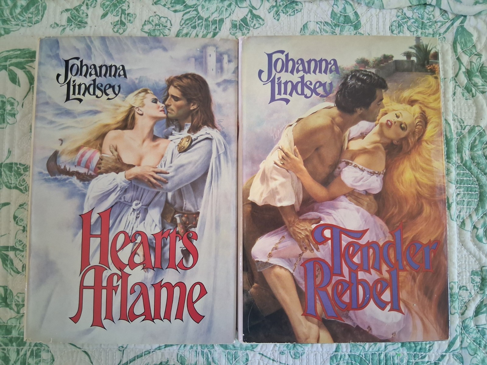 Johanna Lindsey, Historical Romance, First Edition, Hardcover, 1980s, Book Lot 2