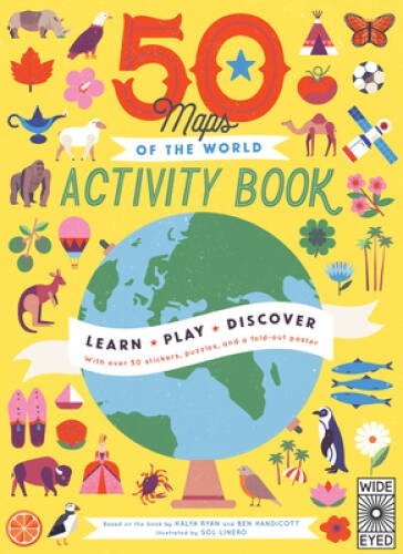 50 Maps of the World Activity Book (The 50 States, 8) – Paperback – GOOD