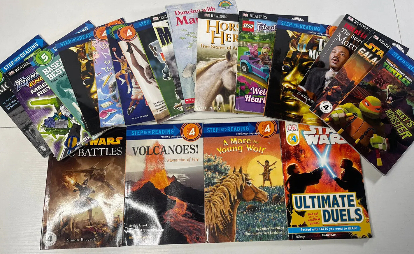 Random Lot of 10 Level 4/5 Step Into Reading | I Can Read | Learn To Read Unisex