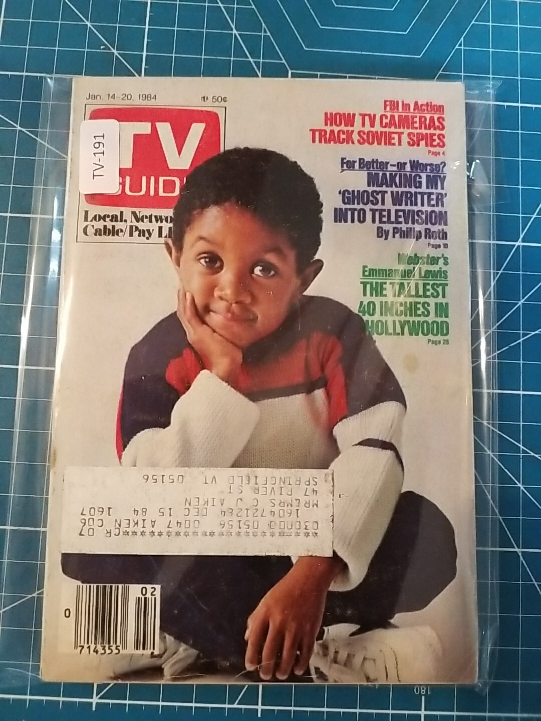 TV Guide Magazine January 14th 1984 Webster’s Emmanuel Lewis TV-191