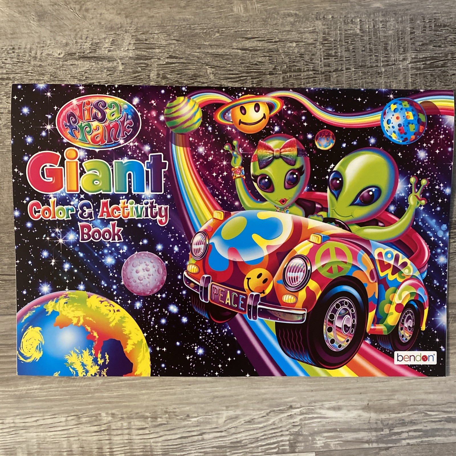 🌹Rare Lisa Frank Giant Color and Activity Book Space Cover 16″ X 10.75″ New