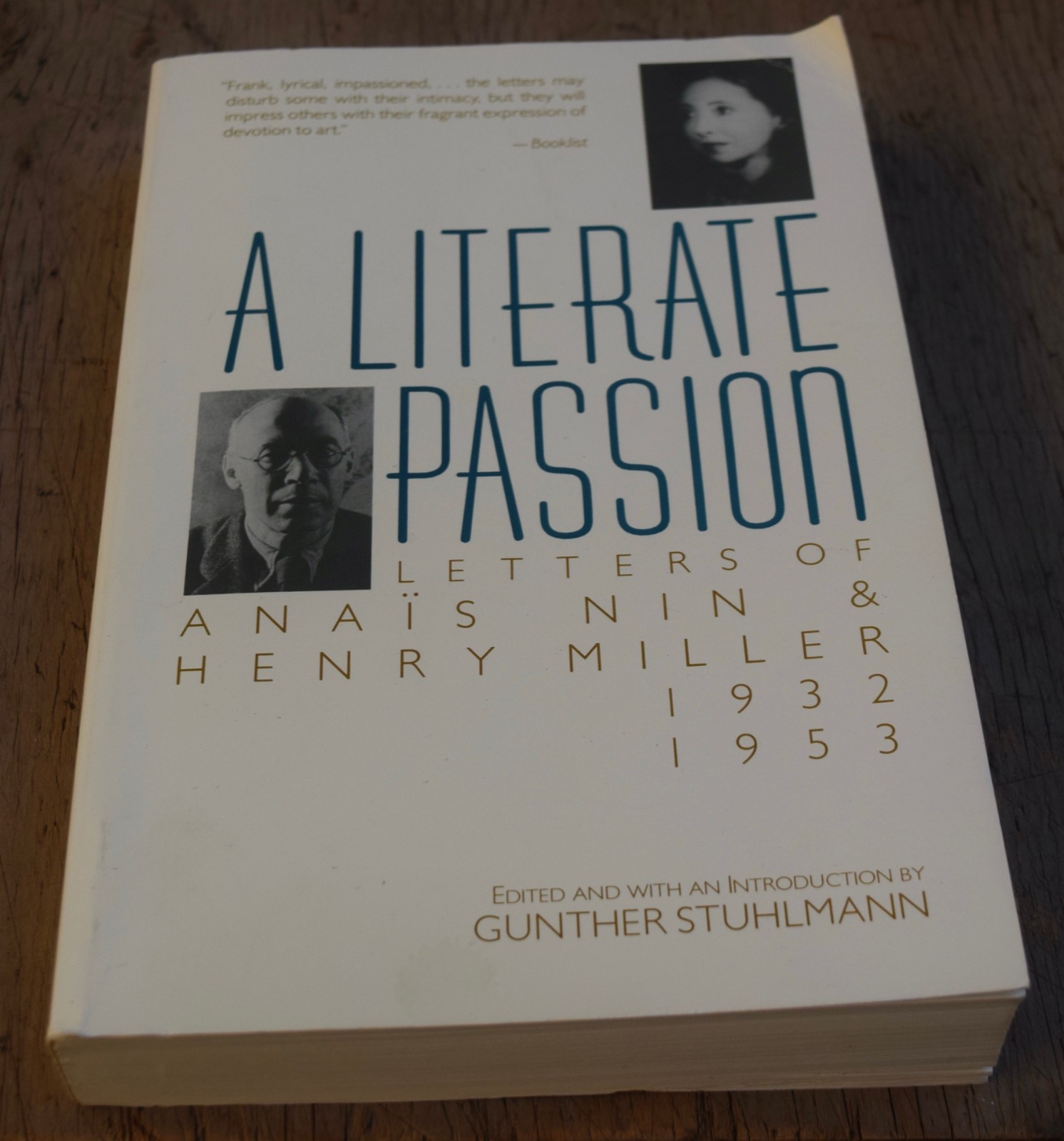 A Literate Passion: Letters of Anaïs Nin & Henry Miller, 1932-1953