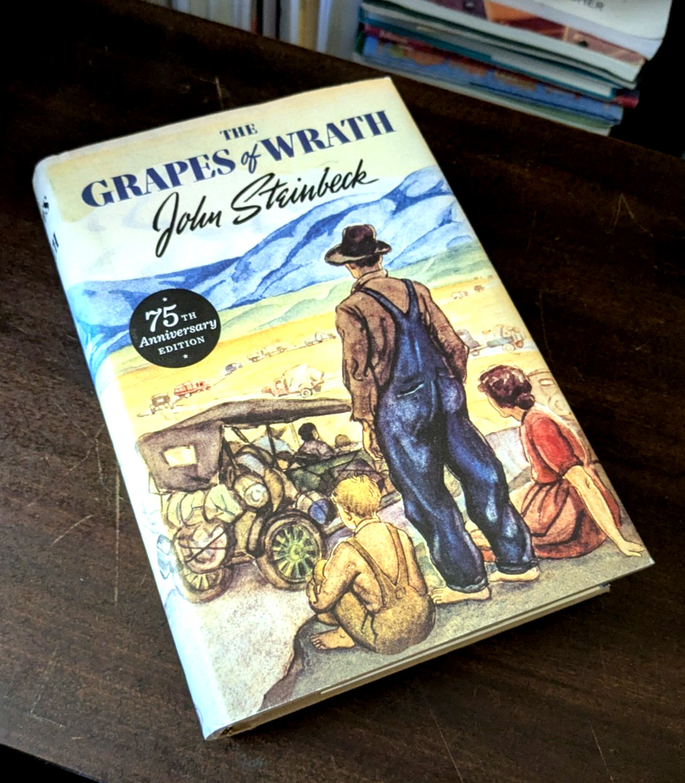 The Grapes of Wrath by John Steinbeck 75th Anniversary Ed, HB w/DJ- FAST SHIP