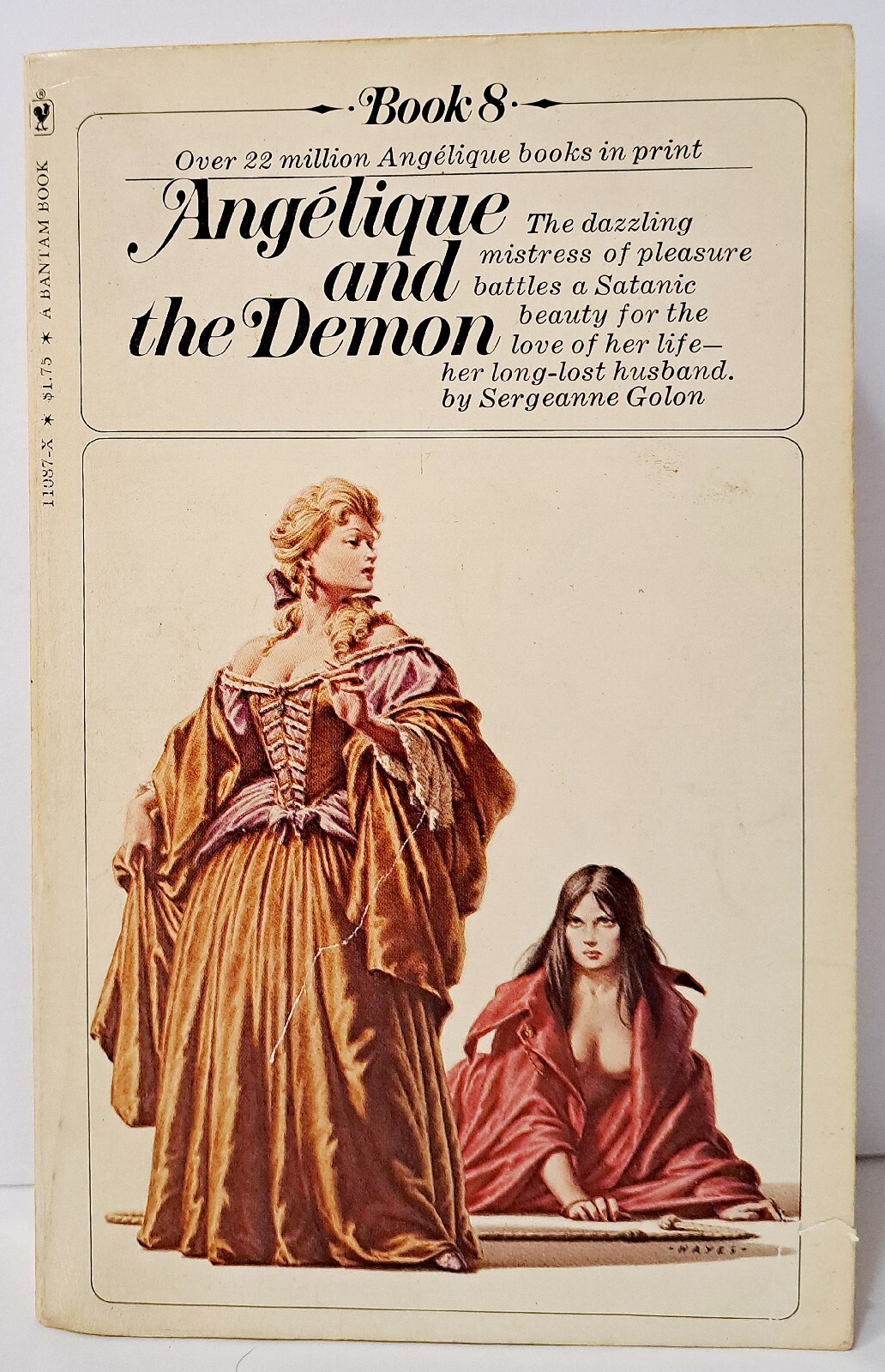 Angelique and the Demon (#8) by Sergeanne Golon ~ Bantam Ed PB 1977