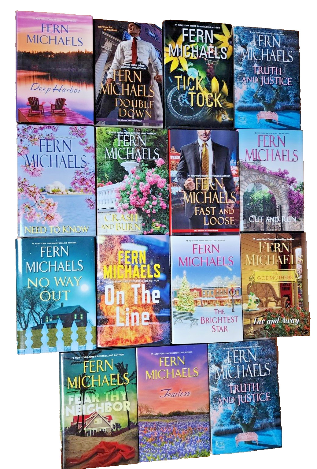 Lot Of Fern Michaels 1 paperback 14 Hardcover several SISTERHOOD included