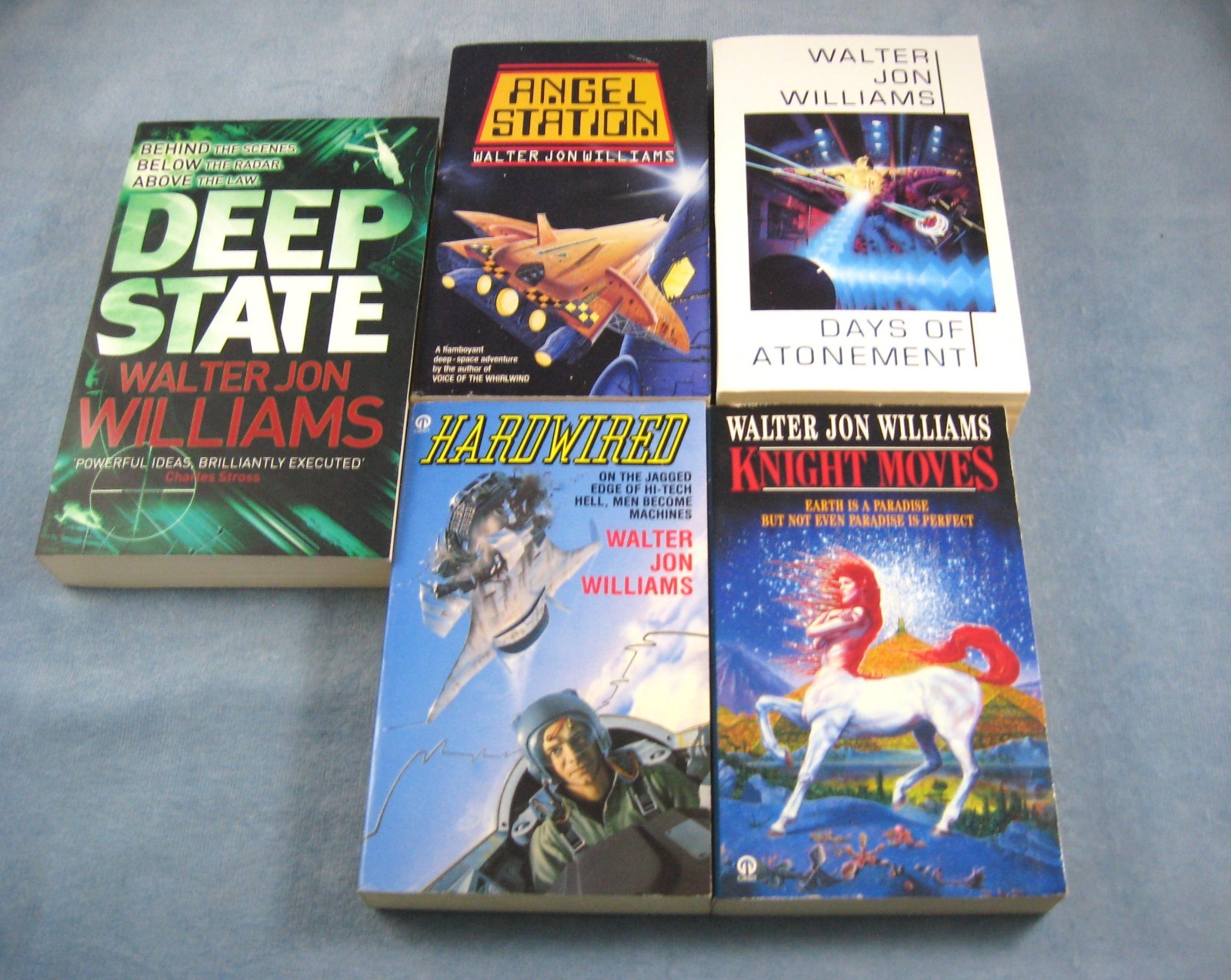 NOS Walter Jon Williams-Lot of 5 UK Version by PB-Collectible Sci-Fi/Adventure